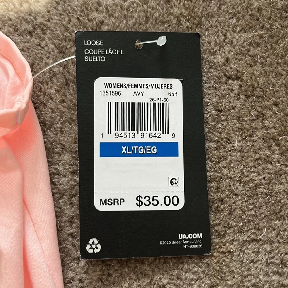 Pink Under Armour workout tank - Picture 2 of 4